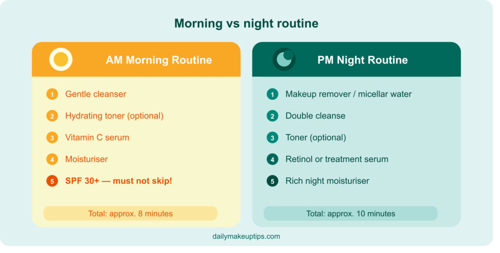 morning vs night routine