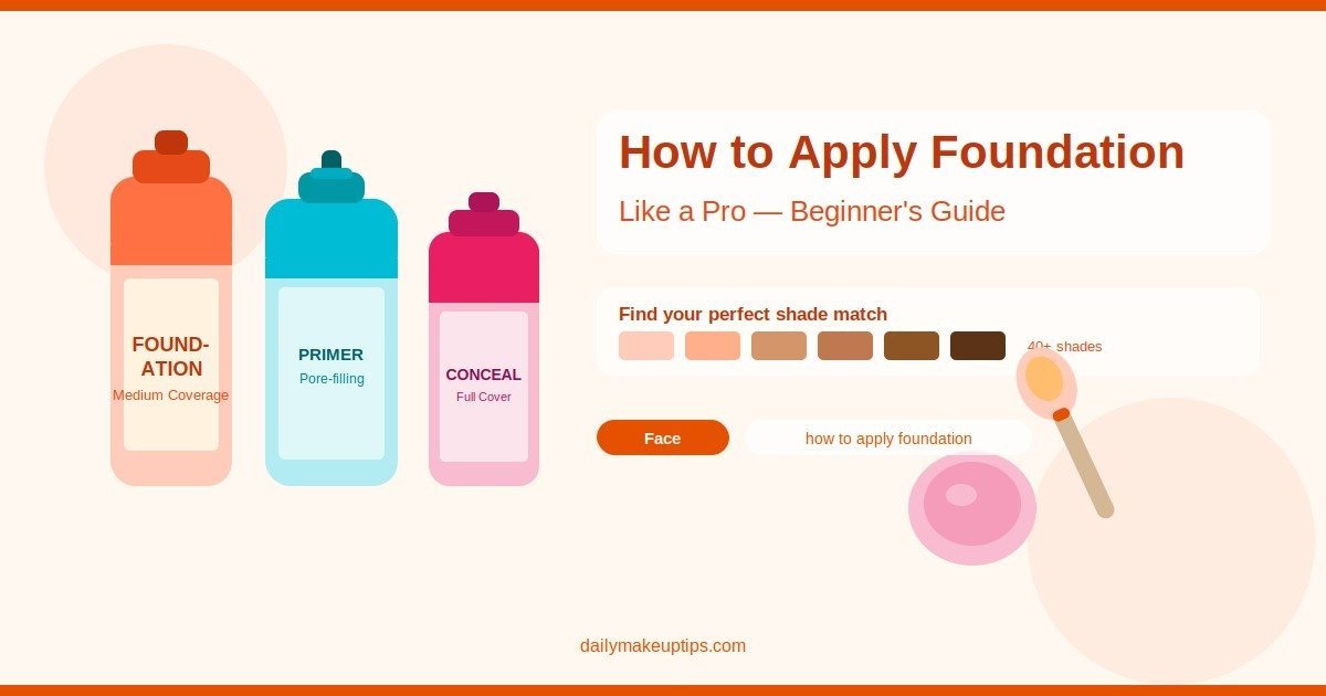How to Apply Foundation Like a Pro: A Beginner’s Guide