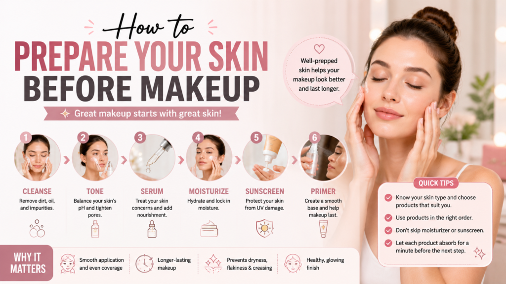 How to Prepare Your Skin Before Makeup