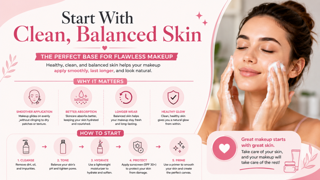 Start With Clean, Balanced Skin