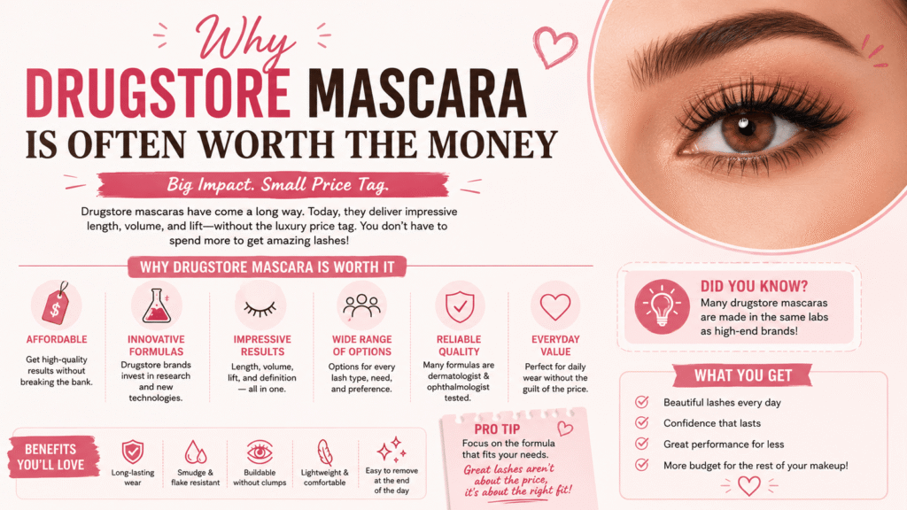 Why Drugstore Mascara Is Often Worth the Money