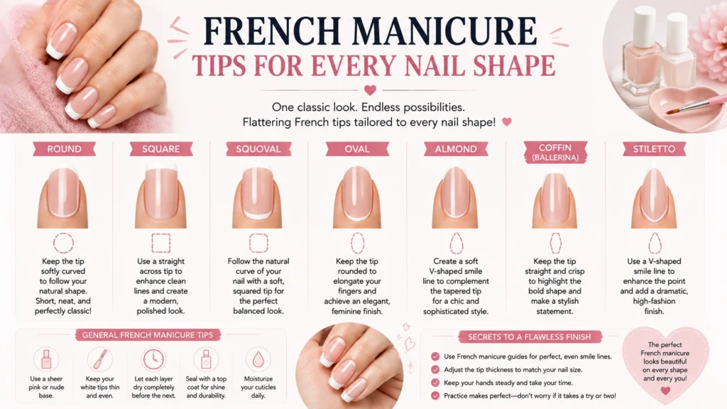 Using French Manicure Guides (Easiest)