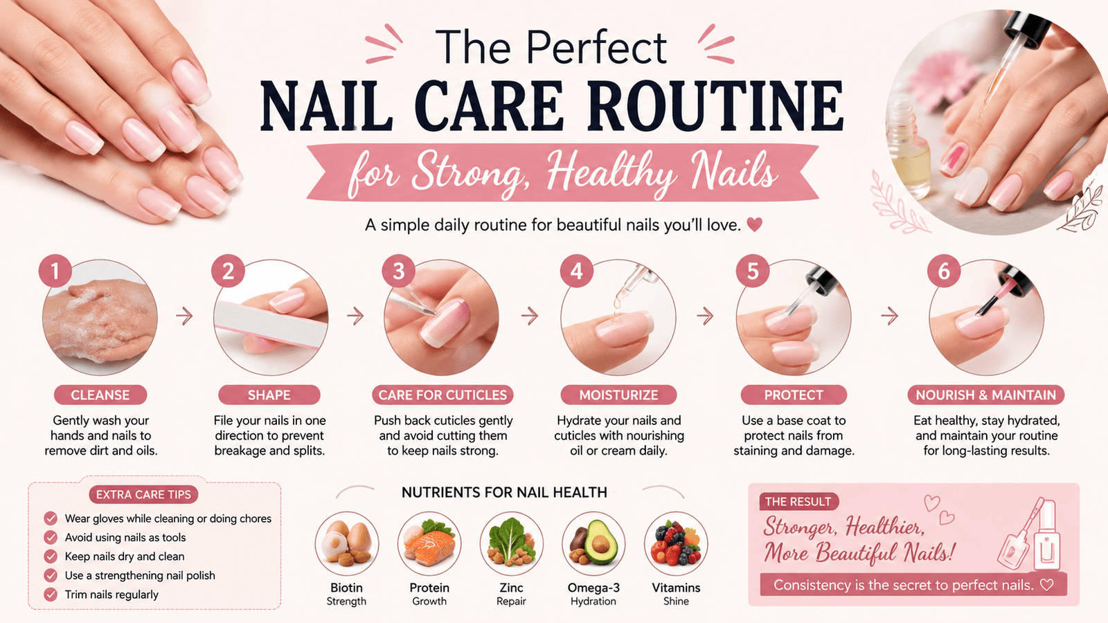 The Perfect Nail Care Routine for Strong, Healthy Nails