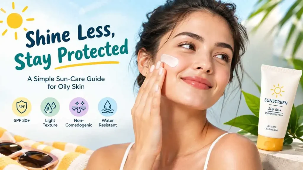 Broad-spectrum SPF 30 sunscreen bottle suited for oily skin