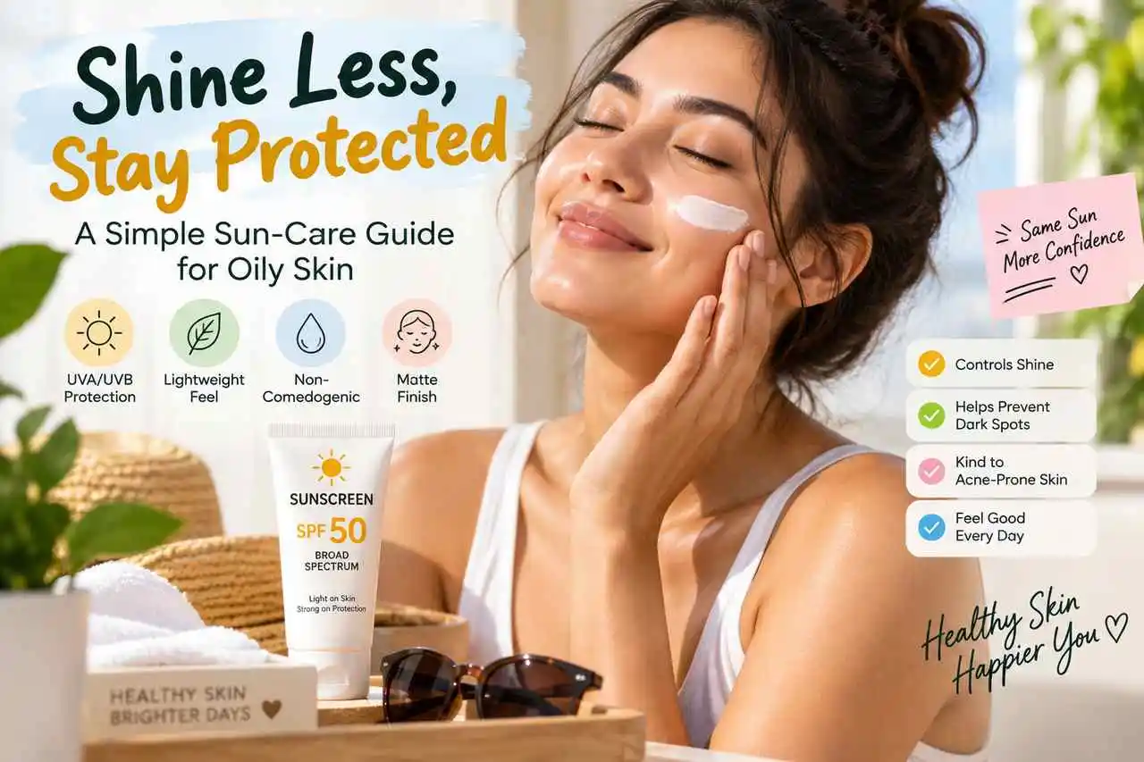 Oily Skin Sun Protection: Daily SPF Routine, Reapplication, and Shine Control